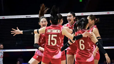 3 วอลเลย์บอลหญิงไทย มงลง เปิด 5 ผู้ทำคะแนนสูงสุด เกมชนะ "ฝรั่งเศส" ปลดล็อก VNL 2025