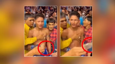 เขาคือใคร ? เปิดจังหวะ "นักมวยไทยชื่อดัง" โดนขโมยเงินอัดฉีด 1 แสนบาท ช่วงชุลมุน (คลิป)