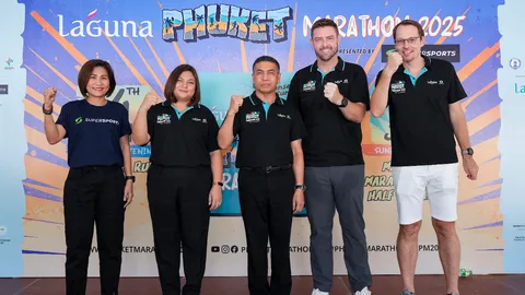 ยิ่งใหญ่ วิ่งมาราธอน ลากูน่า ภูเก็ต 2568 โดย ซูเปอร์สปอร์ต นักวิ่งทั่วโลกเข้าร่วมกว่า 8,000 คน