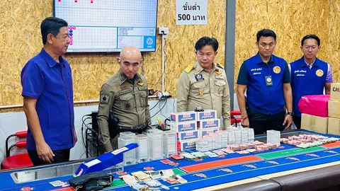 “นนทบุรี” บุกจับบ่อนเสือมังกรย่านบางใหญ่ ยังตรวจสอบไม่ได้ เปิดมาแล้วกี่วัน