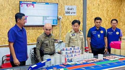 ผวจ.นำทลายบ่อนบางใหญ่ รวบ 54 ผีพนัน พัทยาจับอั้งยี่ แก๊งจีนเงินกู้