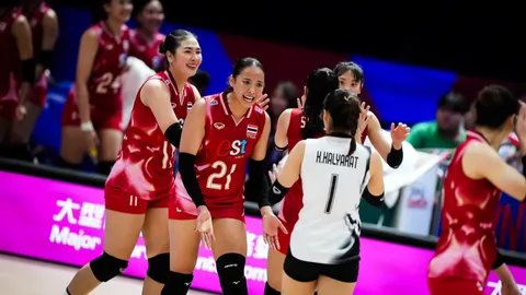เปิดตารางคะแนนล่าสุด VNL 2025 "วอลเลย์บอลหญิงไทย" ยังสุ่มเสี่ยง หลังจบสนาม 2