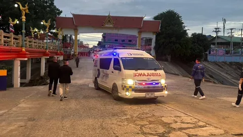 ด่านถาวรบ้านแหลม เปิดประตูรับผู้ป่วยฉุกเฉิน ช่วยหญิงกัมพูชาปวดหัวรุนแรง