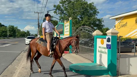 แตกต่างไม่เหมือนใคร เปิดใจ "น้องเทน" นักเรียน ม.4 เผยเหตุผลขี่ม้าไปโรงเรียน
