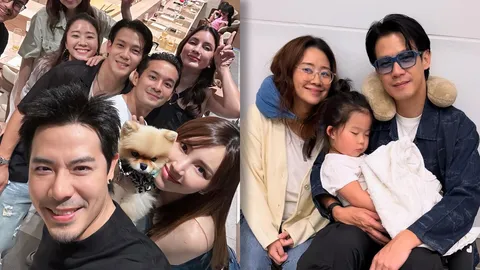 เผยภาพอบอุ่น เพื่อนๆ เลี้ยงส่ง ณัฏฐ์ เทพหัสดินฯ พาครอบครัวไปอยู่ต่างประเทศ