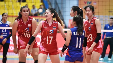 ผลวอลเลย์บอลหญิงไทย U21 แพ้ "ฟิลิปปินส์" 3 เซตรวด VTV Cup 2025 รอบ 8 ทีม