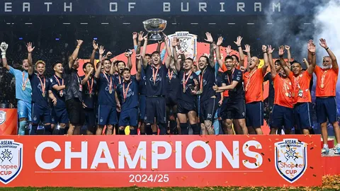 บุรีรัมย์พร้อมป้องกันแชมป์! เปิดสายแข่งขัน “ฟุตบอลชิงแชมป์สโมสรอาเซียน 2025/26” 
