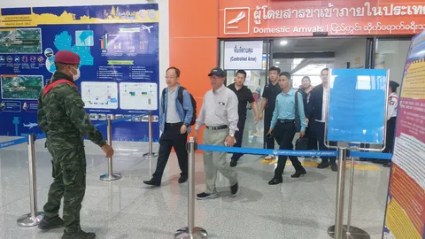 รองอธิบดีฯ ความมั่นคงจีน ลงพื้นที่เมียวดี ติดตามปัญหาแก๊งคอลเซ็นเตอร์