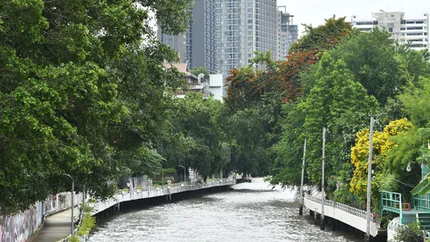 ชวนปั่นจักรยานเลียบคลองแสนแสบ พัฒนาเส้นทางไปแล้ว 60 กม. ชงงบฯ ติดกล้อง CCTV เพิ่ม