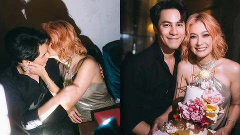 เอมี่ กลิ่นประทุม ฉลองวันเกิดอายุ 43 ปี โชว์หวานจุ๊บ ซี หลังได้ของขวัญสุดปัง