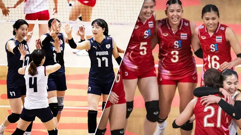 ลุ้นหนัก โปรแกรมชี้ชะตาหนีตกชั้น "วอลเลย์บอลหญิงทีมชาติไทย" VNL 2025