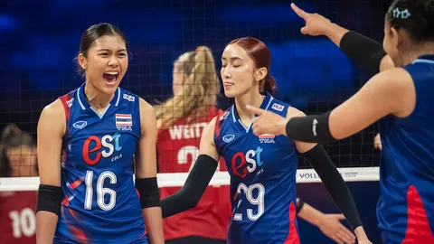ตารางคะแนน VNL 2025 ล่าสุด วอลเลย์บอลหญิงไทยลุ้นระทึก หลังเกาหลีใต้ ฮึดคว้าแต้มจากบัลแกเรีย