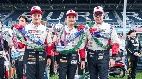 "TOYOTA GAZOO Racing Thailand" กวาดแชมป์ "ศึก RAAT 6 ชม."