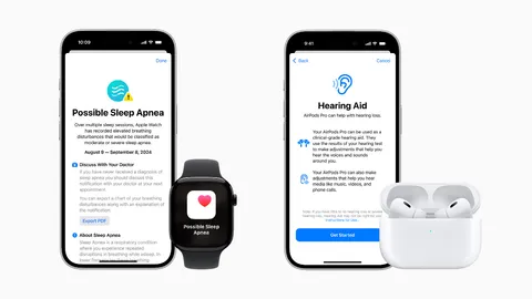 พร้อมใช้งานแล้ว ฟีเจอร์การได้ยินใน AirPods Pro 2 และแจ้งเตือนภาวะหยุดหายใจขณะหลับใน Apple Watch 