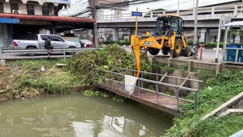เปิดทางน้ำทั่วไทย กรมชลฯ ลุยกำจัดผักตบ-ติดตั้งเครื่องสูบน้ำ เร่งระบายน้ำช่วยประชาชนฝ่าวิกฤตฤดูฝน