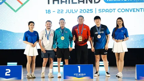 เทเบิลเทนนิสคนพิการไทย กวาด 4 ทอง ศึก ITTF World Para Elite ที่โคราช