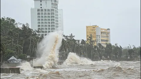 พายุวิภาขึ้นฝั่งเวียดนาม คาดกรุงฮานอยฝนตกหนักและลมแรง