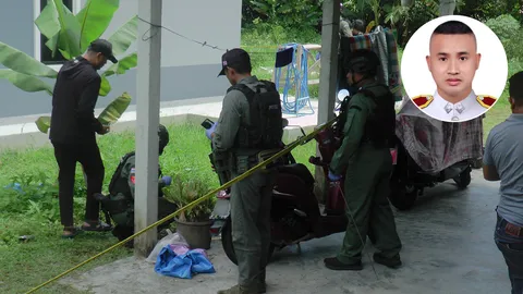 คนร้ายอุกอาจ บุกยิง "ดาบตำรวจ" สภ.สุไหงปาดี เสียชีวิตหน้าบ้านพักที่นราธิวาส