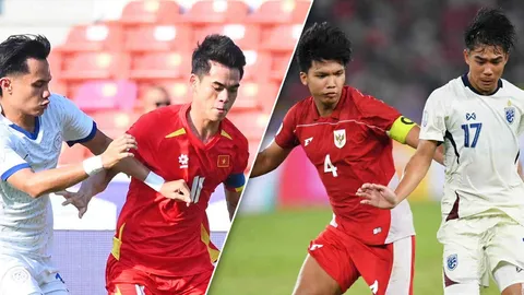 สรุปผลบอล "ชิงแชมป์อาเซียน 2025" U-23 รอบรองฯ หลังแข่งครบ 2 คู่ ประจำวันที่ 25 ก.ค. 68