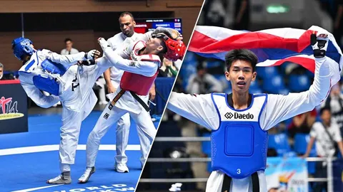 กระหึ่มมาเลย์ !!! เทควันโดไทย ประเดิมคว้า 1 ทอง 4 ทองแดง ศึกชิงแชมป์เอเชีย 2025