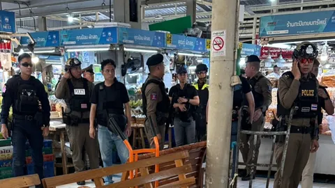 คนร้ายกราดยิงในตลาด อตก. ล่าสุดหนีไปจบชีวิตที่ม้านั่งกลางตลาด ดับ 6 ศพ