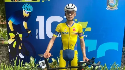  “พีระพล ชาวเชียงขวาง” สู้อย่างเต็มที่ก่อนคว้าอันดับที่ 2 ของนักปั่นเอเชีย ศึกสองล้อทางไกลนานาชาติ