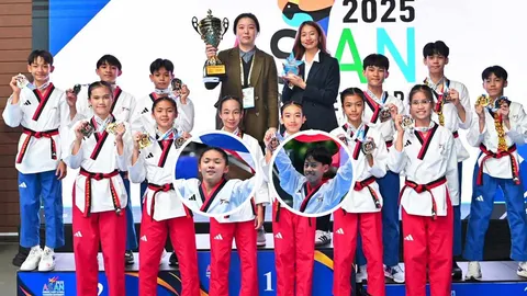 สุดจริง เทควันโดพุมเซ่ ยุวชนไทย โกยเหรียญผงาดเบอร์ 1 เอเชีย 2025
