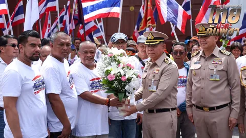 “จตุพร” นำกลุ่มรวมพลังแผ่นดิน ให้กำลังใจกองทัพเรือ นัดแถลงชุมนุมใหญ่ประณามกัมพูชา วันพรุ่งนี้