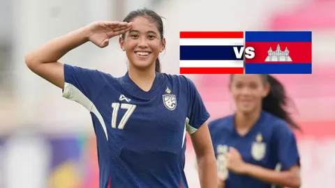ดูบอลสด บอลหญิงวันนี้ ไทย VS กัมพูชา ฟุตบอลหญิงชิงแชมป์อาเซียน 2025