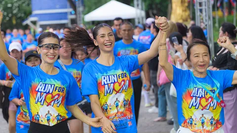 รวมพลังศิลปินดาราและเหล่าคนดัง ร่วมกิจกรรม “RUN FOR MOM 2025” ณ อุทยานเบญจสิริ ถนนสุขุมวิท