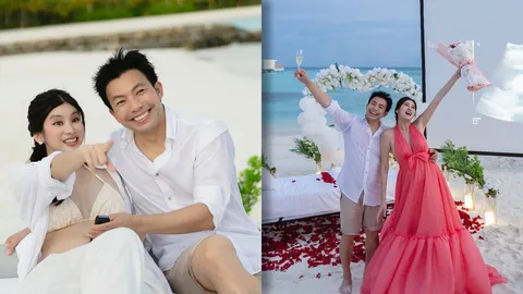 หมอสอง-น้องออน บินไปมัลดีฟส์จัดปาร์ตี้เฉลยเพศลูก แฟนๆ แห่คอมเมนต์ยินดี (คลิป)