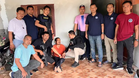 จับแล้ว มือปืนเอ็ม 16 ยิงถล่ม “กำนันเล้น” คนดังเมืองตรัง หนีซุกเกาะลันตา