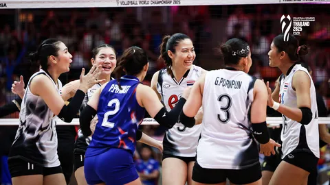 ผลวอลเลย์บอลหญิงทีมชาติไทย ชนะ อียิปต์ นำจ่าฝูงกลุ่มเอ ศึกชิงแชมป์โลก 2025