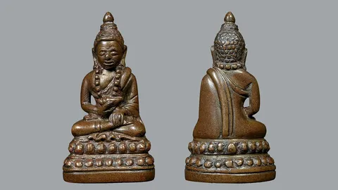 พระกริ่งสวนเต่า ร.๕ ทรงสังข์สะดุ้งกลับ พบน้อย สภาพงามสมบูรณ์ ราคาหลายแสน