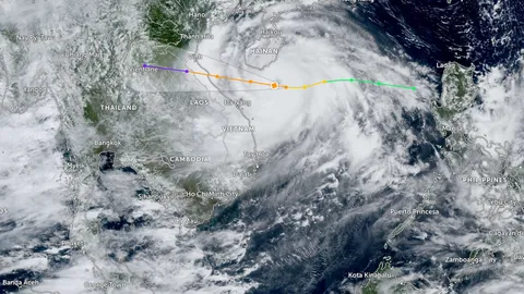 พายุโซนร้อน "คาจิกิ" ทวีกำลังแรงเป็น "พายุไต้ฝุ่น" เตรียมถล่มเวียดนามและภาคเหนือของไทย