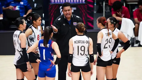 "โค้ชอ๊อต" เน้น "วอลเลย์บอลหญิงไทย" ซ้อมเกมรับ-เสิร์ฟ ลุ้นชนะสวีเดน ศึกชิงแชมป์โลก นัด 2