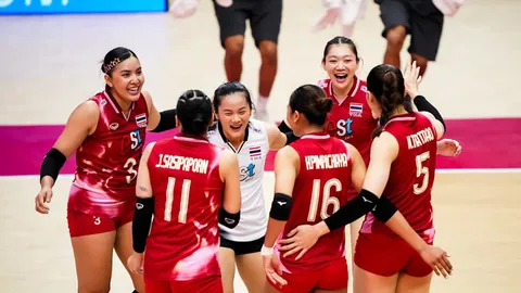 วอลเลย์บอลหญิงไทยทำได้! เอาชนะ สวีเดน 3 เซตรวด เก็บ 6 แต้มเต็ม การันตีเข้าสู่รอบ 16 ทีมสุดท้าย 