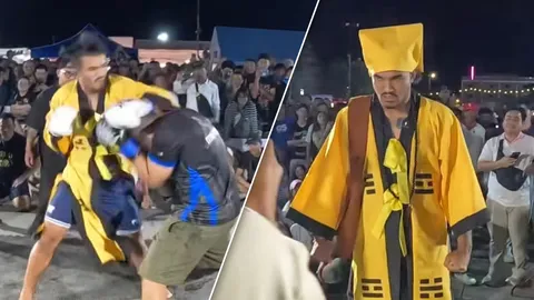 คนดูเพียบ “สินสมุทร” นักมวยไทย ONE สวมนวมต่อยรายการ Mr.Fight (คลิป)