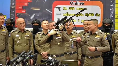 กวาดล้าง 10 วัน ได้ปืนมโหฬาร 6 พันกระบอก รวบ 2 หมื่นคน