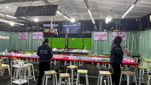 ทลายบ่อนดัง "นวย ดอนเมือง" ปกครองลุยเอง รวบ 176 ผีพนัน ฟัน 5 เสือโรงพัก