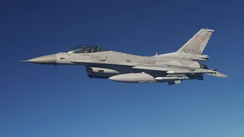 เครื่องบินเอฟ-16 กองทัพโปแลนด์ตกขณะซ้อมแอร์โชว์ นักบินดีดตัวไม่ทันดับสลด (คลิป)