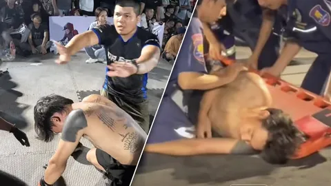 ต่อย “คู่ชกน็อก” สุดโหด ต้องส่งโรงพยาบาล รายการ Mr.Fight-แฟนมวยถามถึงความปลอดภัย (คลิป)