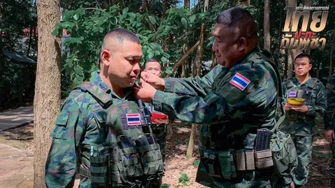 ประดับยศ "3 ทหารกล้า" กลางสนามรบ ขอบคุณความเสียสละ ปกป้องแผ่นดินสุดชีวิต