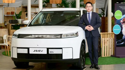 คาดยอดจองซื้อ JAECOO 5 EV เกิน 8,000 คันในปี 68 สำรองอะไหล่แล้ว 94%