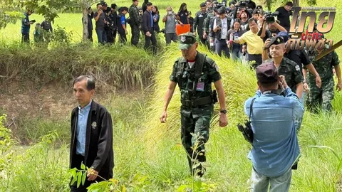 แม่ทัพภาคที่ 1 ลงพื้นที่บ้านหนองจาน ตรวจเยี่ยมทหารชายแดน ย้ำพื้นที่เป็นของไทย