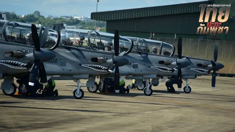เครื่องบินโจมตี AT-6TH ประจำการกองบิน 41 หนุนปฏิบัติการทางอากาศ-ลาดตระเวน