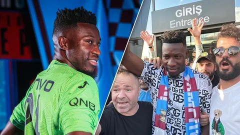 แฟนบอลแทร็บซอนสปอร์คลั่ง! แห่ต้อนรับ "อ็องเดร โอนาน่า" นายด่านยืมตัวจาก "แมนยู" (คลิป)