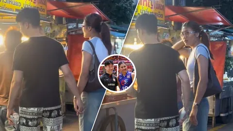 หวานมาก "บีม พิมพิชยา" ควง "ชิน โยชิดะ" หาของอร่อยกินแถว กกท.   (คลิป)