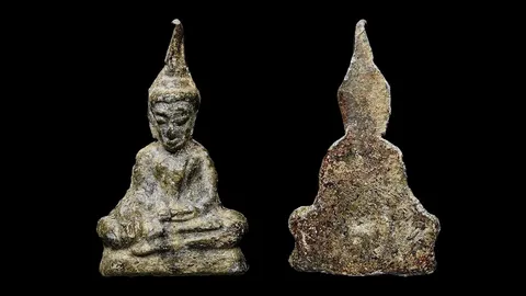 พระท่ากระดาน กรุเก่า 1 ใน 5 พระยอดขุนพล องค์นั่งปางมารวิชัย พุทธศิลป์สมัยอู่ทอง