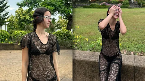 ญาญ่า นุ่งซีทรูสีดำเห็นทะลุข้างใน ณเดชน์ คอมเมนต์ “ไม่ให้” แต่ไม่ทันแล้ว